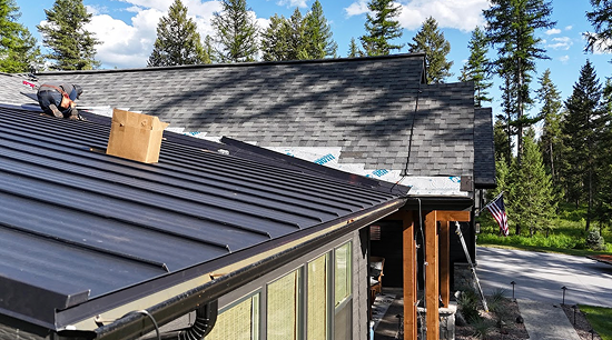 Seam Metal Roofing in Kalispell