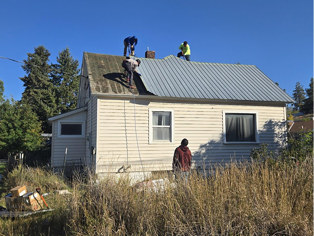 Black Metal Roofing Repair in Kalispell