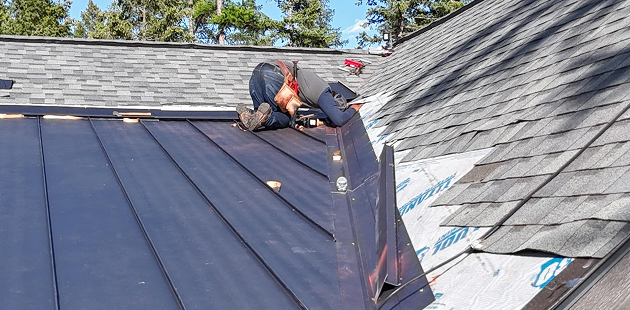 Black Metal Roofing Repair in Montana